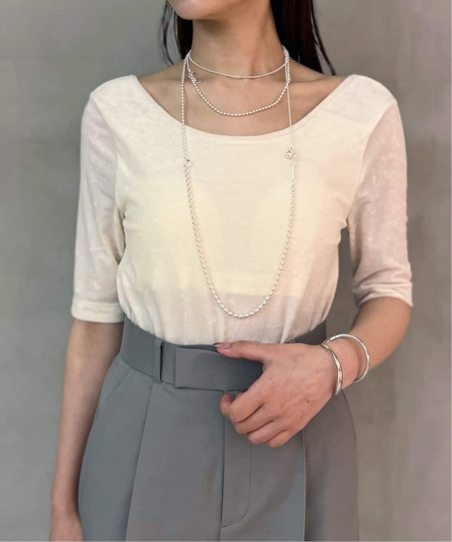 ベロアバレリーナトップ（カップ付きインナー）｜NOBLE