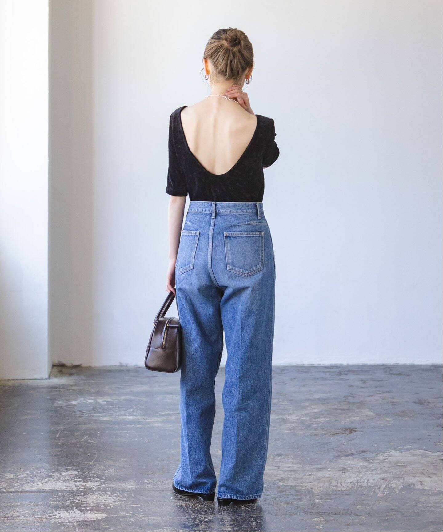 ベロアバレリーナトップ（カップ付きインナー）｜NOBLE