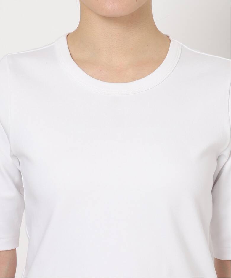 追加》スビンコットン5分袖Tシャツ（Tシャツ／カットソー）｜NOBLE 