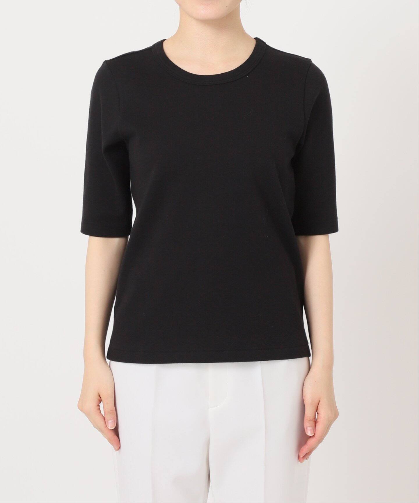 追加》スビンコットン5分袖Tシャツ（Tシャツ／カットソー）｜NOBLE 