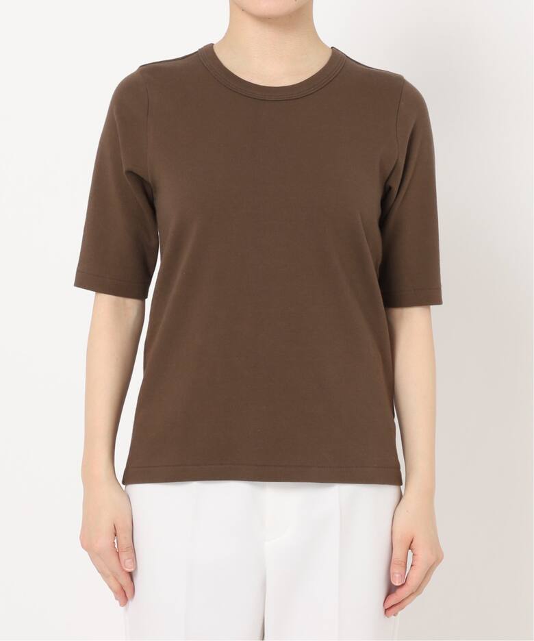 追加》スビンコットン5分袖Tシャツ（Tシャツ／カットソー）｜NOBLE 