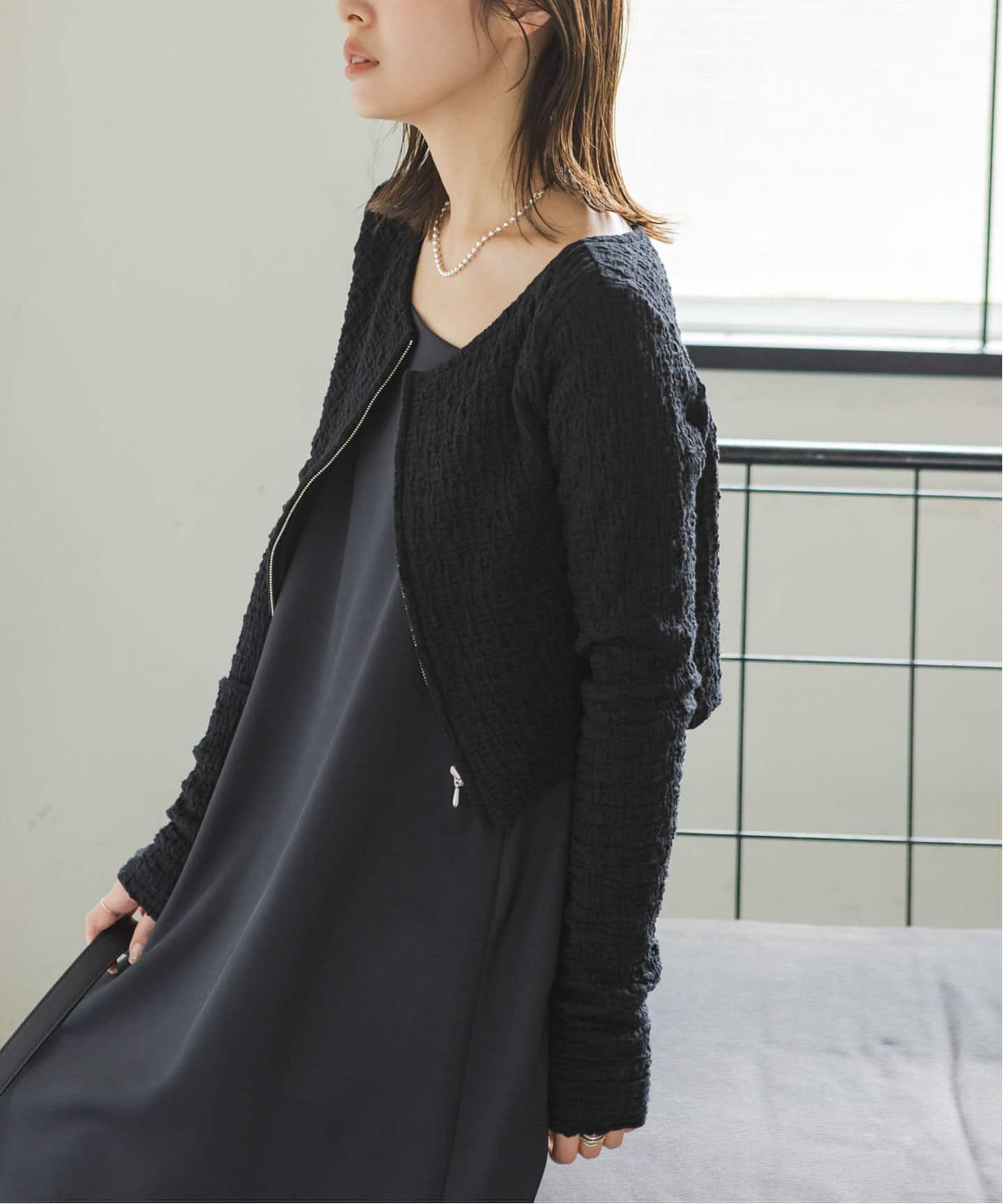 ELENI×THENIME ラッセルジップカーディガン（Tシャツ