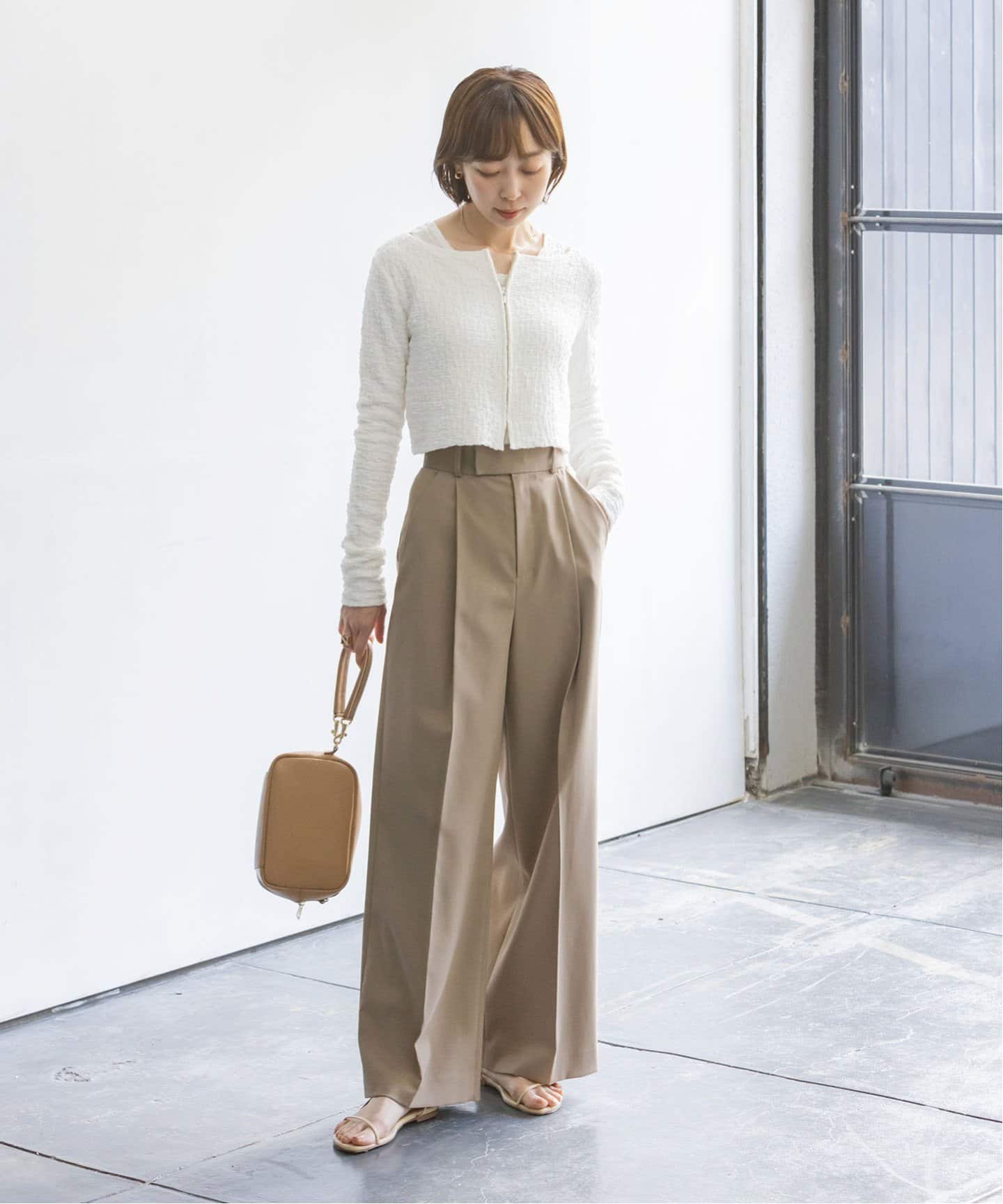 ELENI ELENI×THENIME ラッセルジップカーディガン ELENI×THENIME ラッセルジップカーディガン | ノーブル(Noble