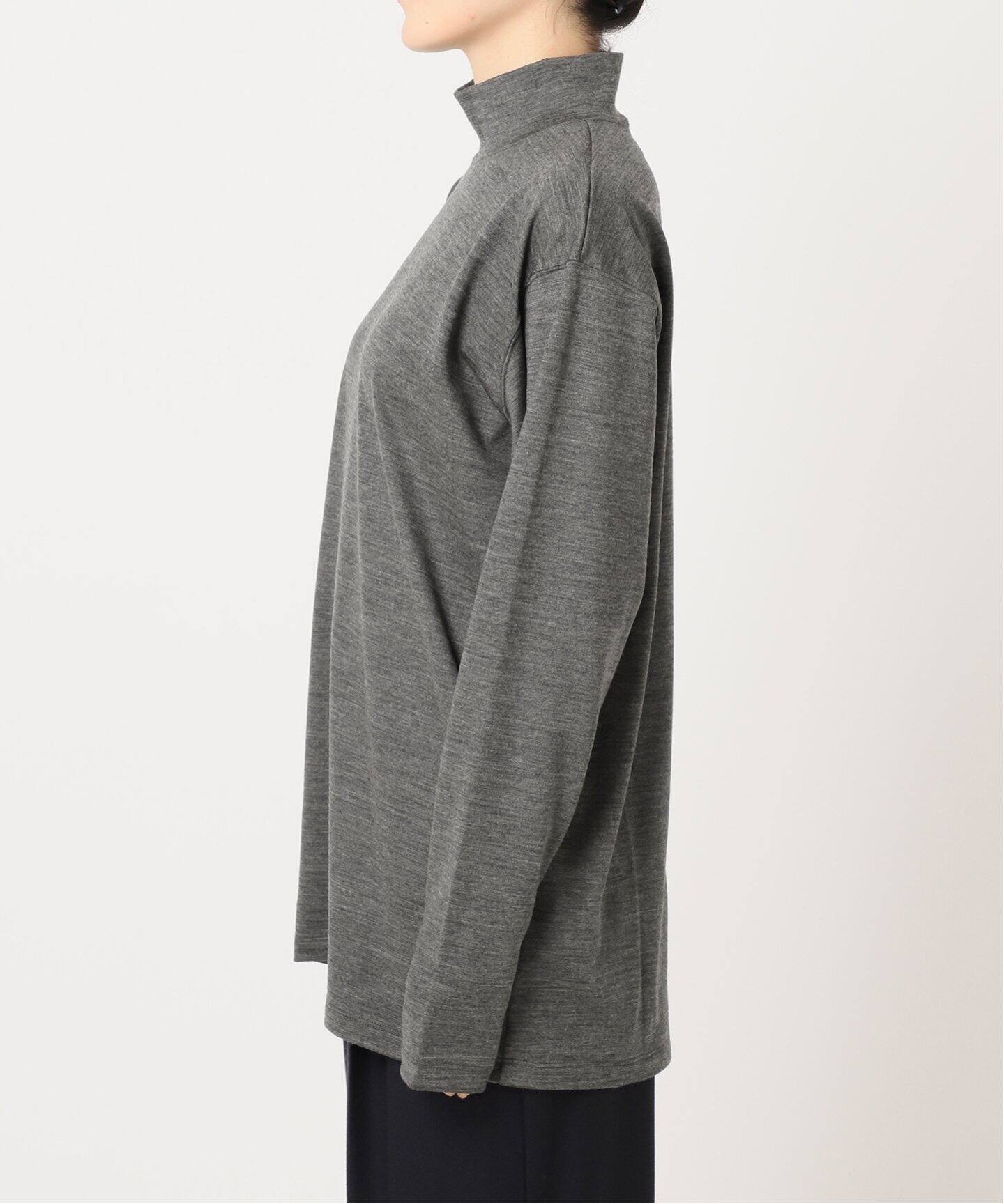 WOOL ハイネックTシャツ（Tシャツ／カットソー）｜CALMER（カル