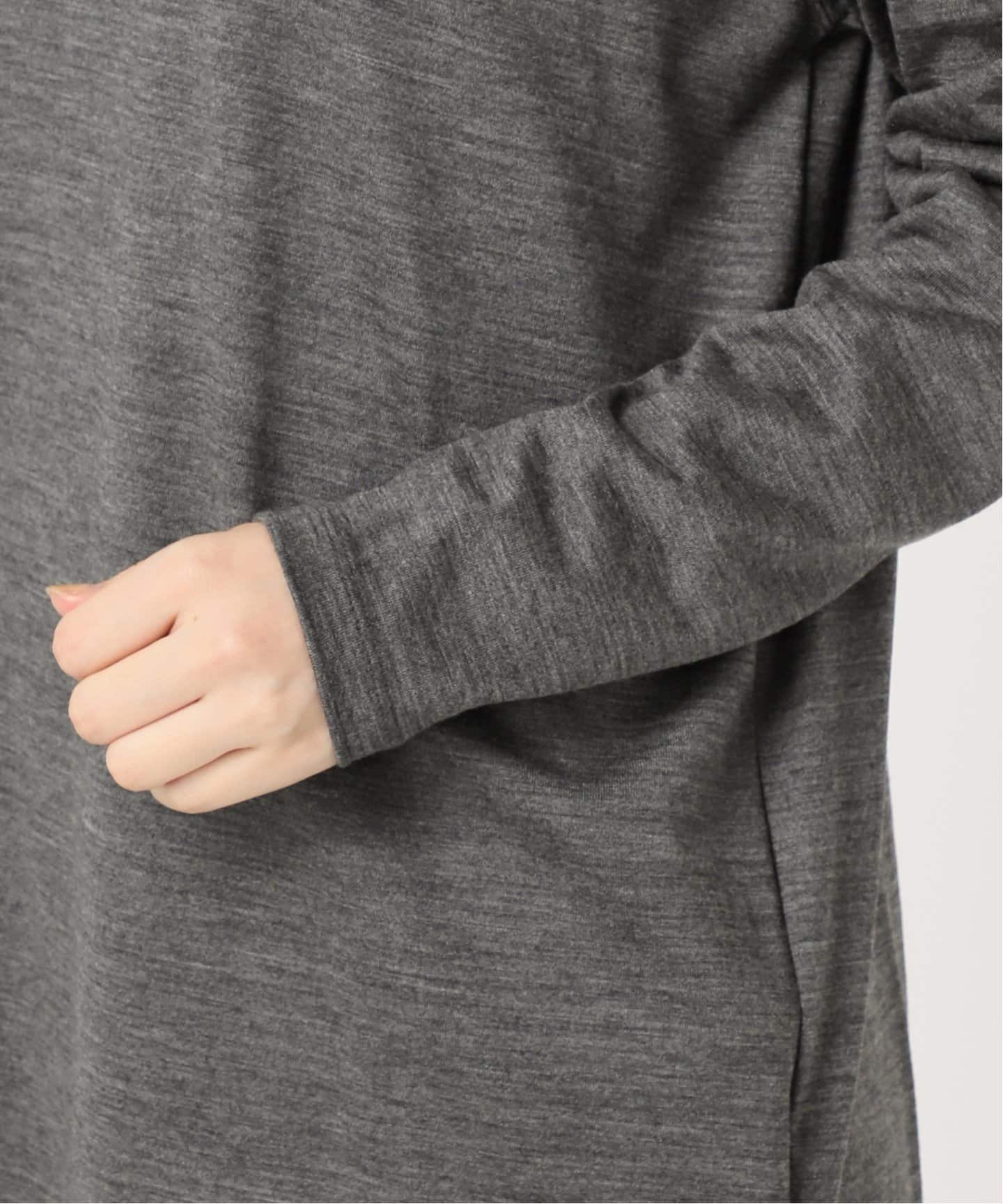 WOOL ハイネックTシャツ（Tシャツ／カットソー）｜CALMER（カル