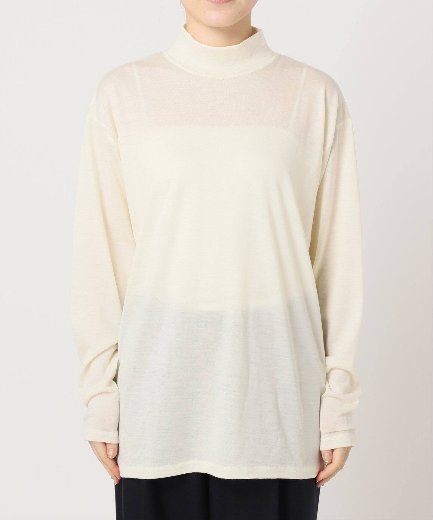 WOOL ハイネックTシャツ（Tシャツ／カットソー）｜CALMER（カル