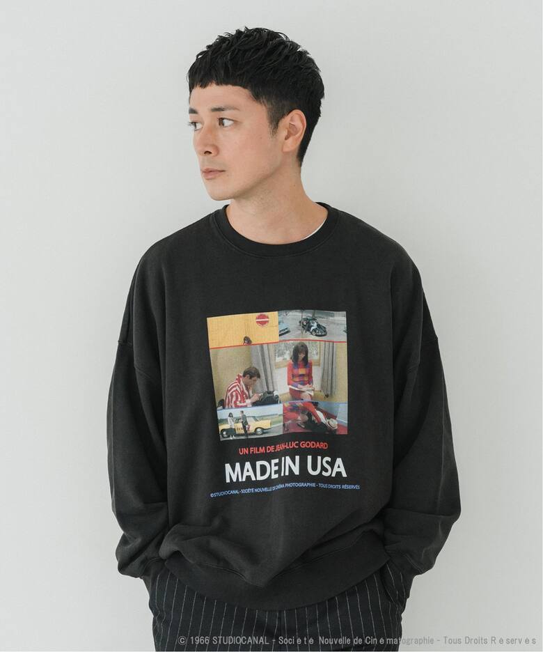 Jean-Luc Godard ウォッシュ加工 プリントスウェット（スウェット  