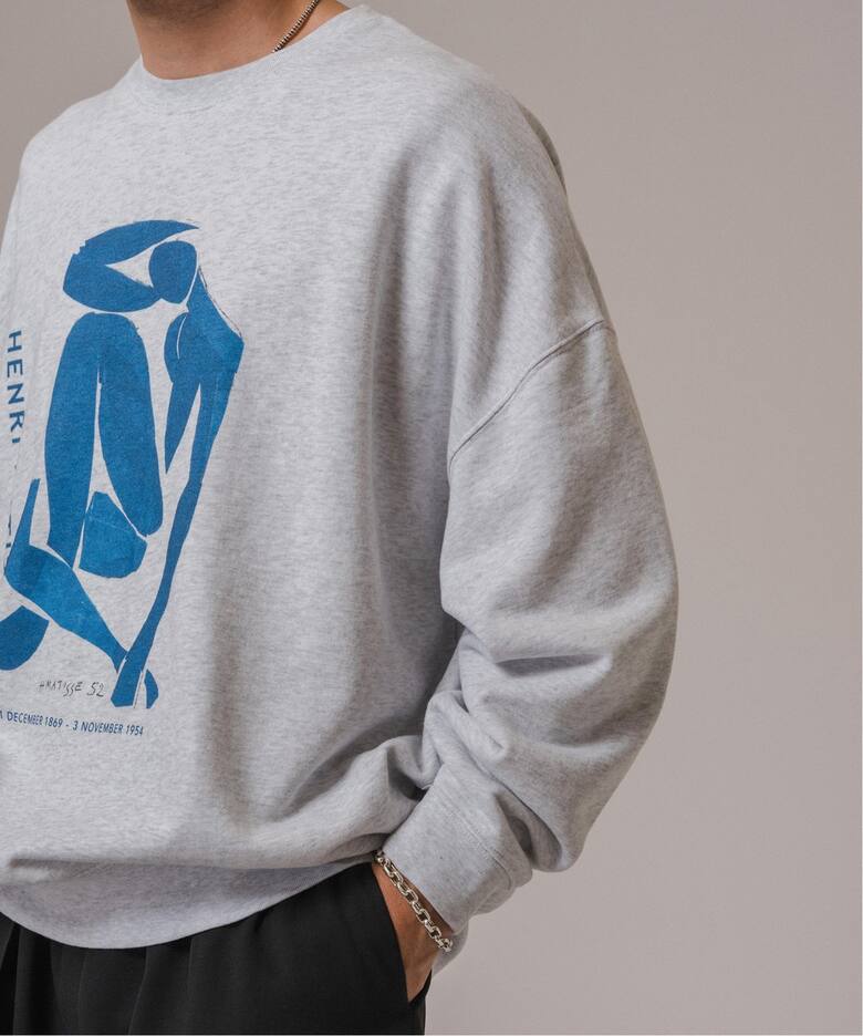 Henri Matisse 別注 プリント クルーネックスウェット（スウェット  