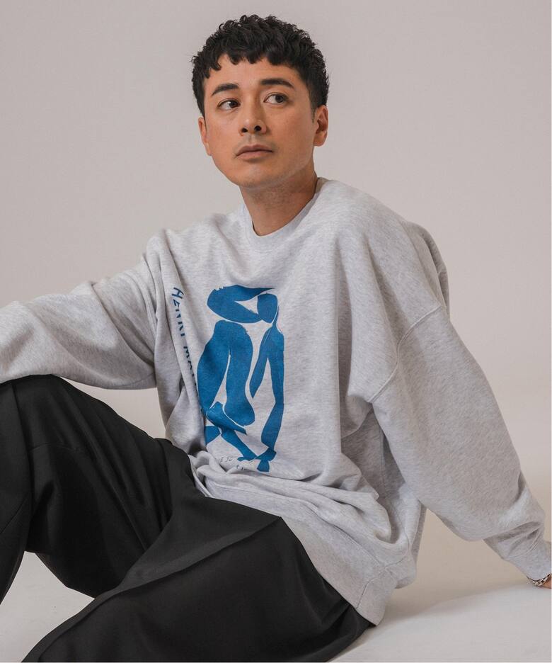 Henri Matisse 別注 プリント クルーネックスウェット（スウェット  