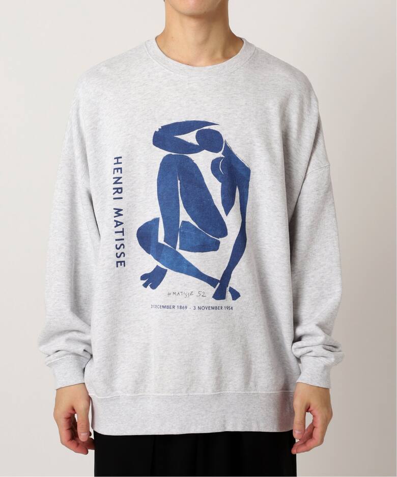 Henri Matisse 別注 プリント クルーネックスウェット（スウェット 