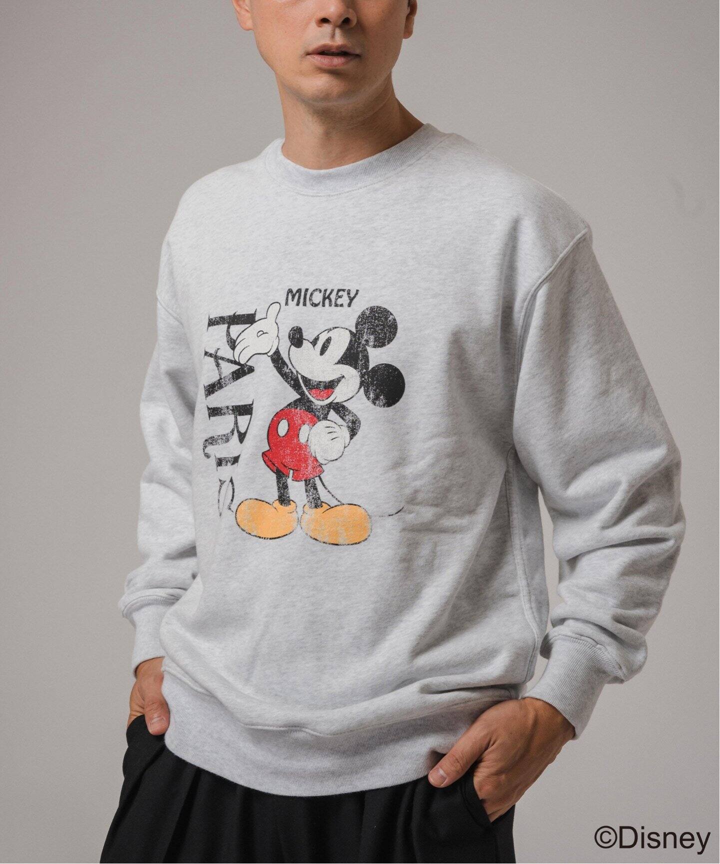 ヴィンテージウォッシュ スウェット(MICKEY MOUSE)（スウェット 
