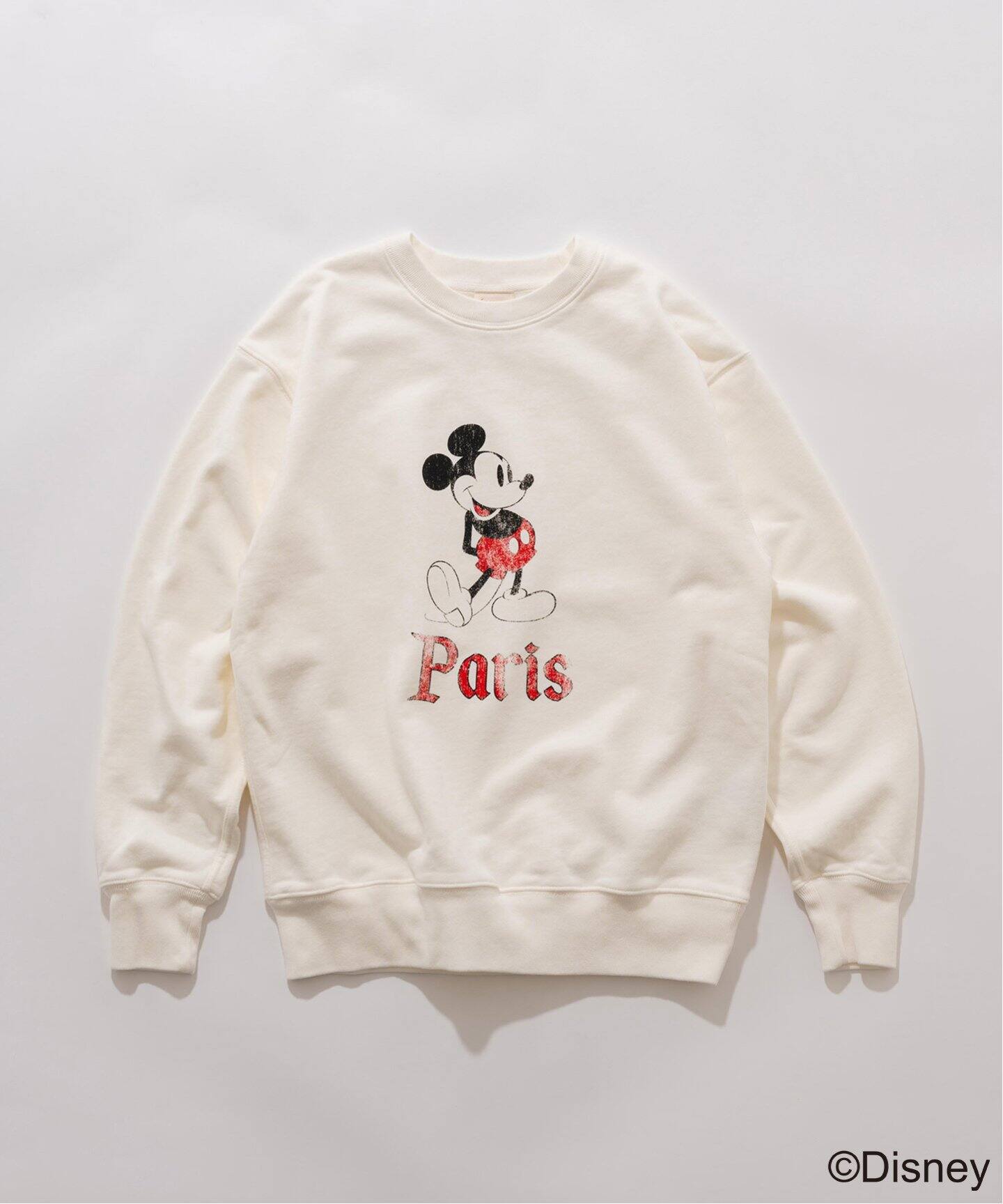 ヴィンテージウォッシュ スウェット(MICKEY MOUSE)（スウェット 