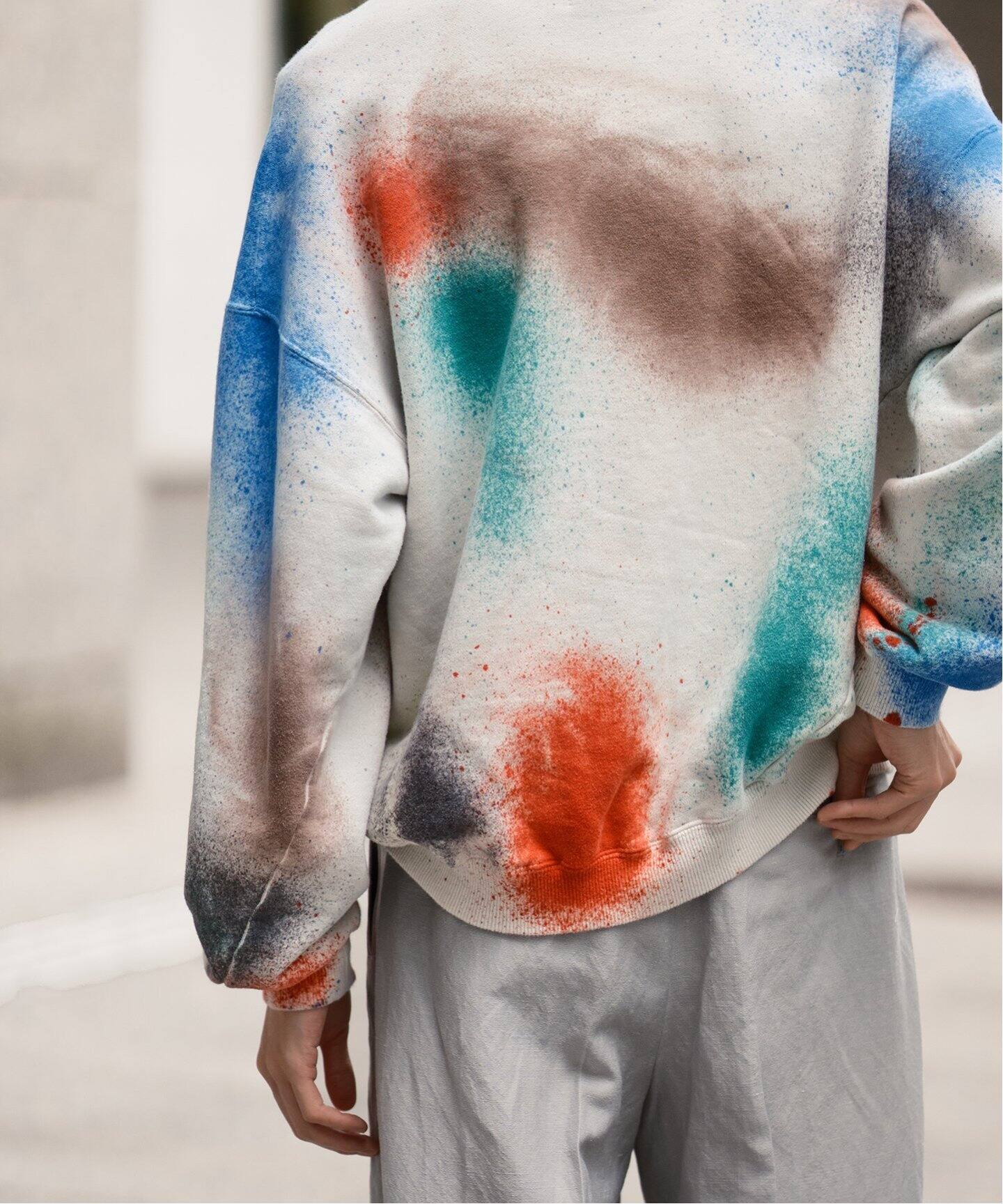 NOMA t.d. for BOUCLE】別注マルチカラー スプレー ハンドダイ 