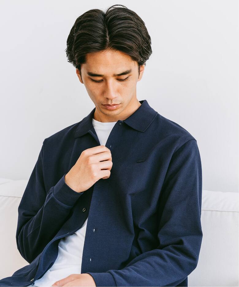 LACOSTE (ラコステ) 別注 フルオープン ロングスリーブポロシャツ 