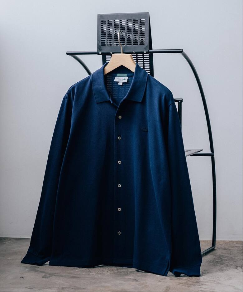 LACOSTE (ラコステ) 別注 フルオープン ロングスリーブポロシャツ 