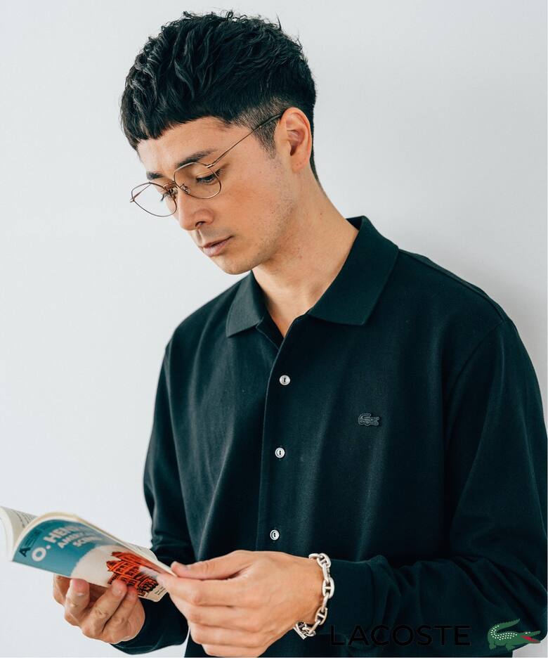 LACOSTE (ラコステ) 別注 フルオープン ロングスリーブポロシャツ  