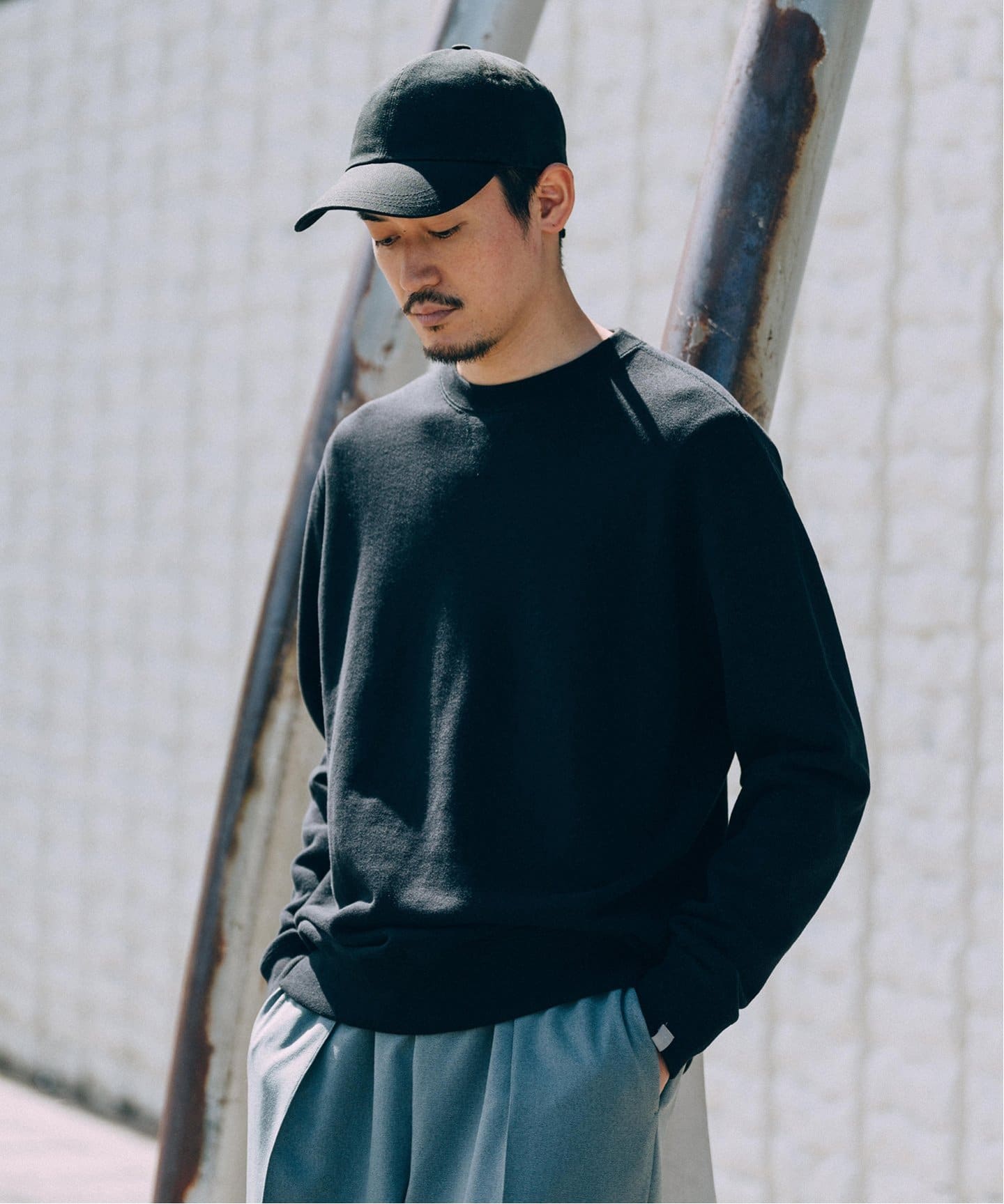 LOOPWHEELER for LOWERCASE】ライトツリウラケ ルーズフィット