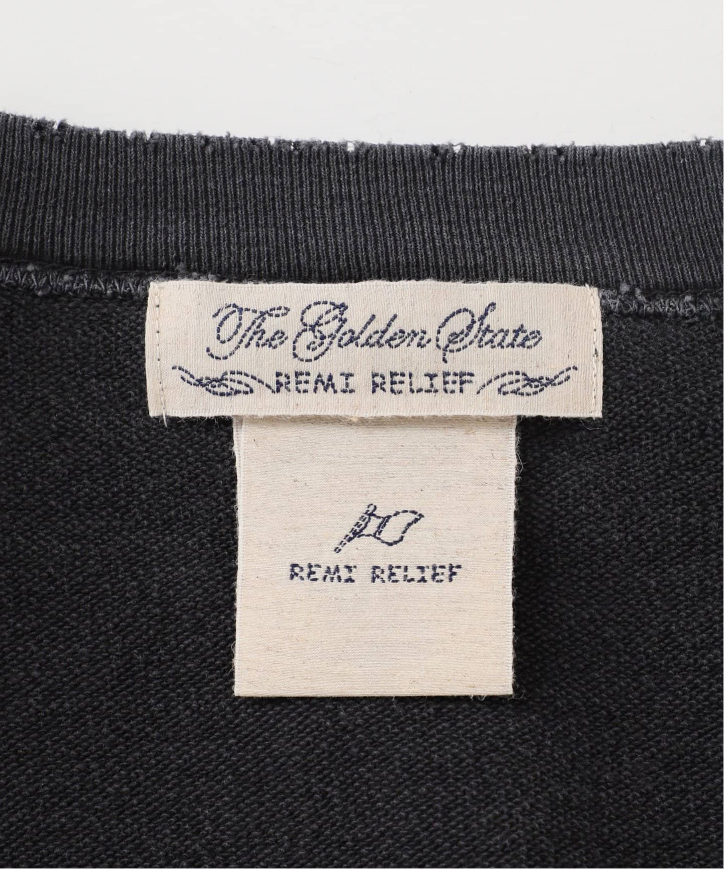 シシクイ　レミレリーフ　スエット　黒 REMI RELIEF Collaboration – SHISHIKUI