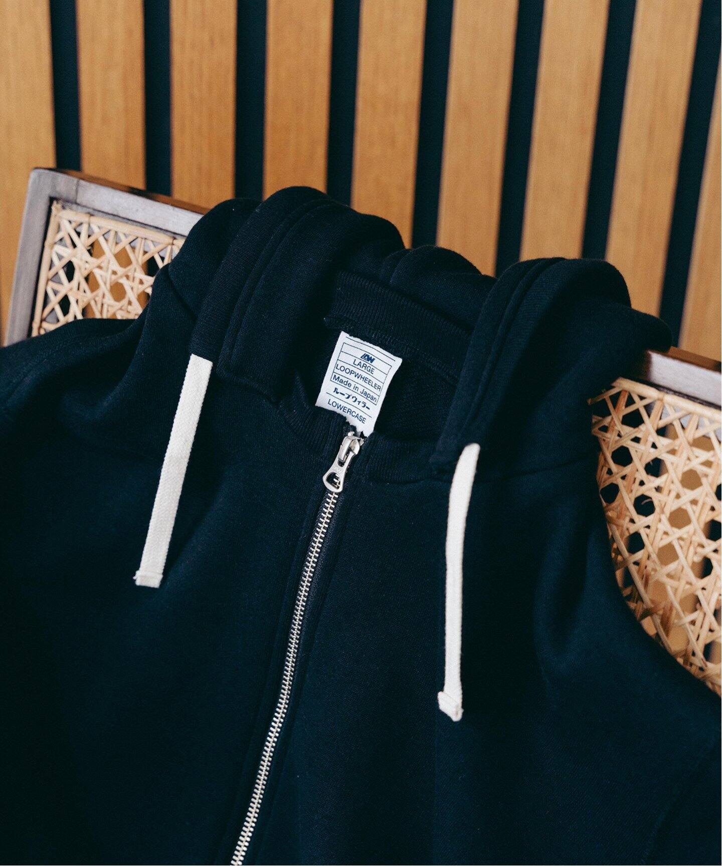 LOOPWHEELER for LOWERCASE × POGGYTHEMAN】別注 ジップフーディー  