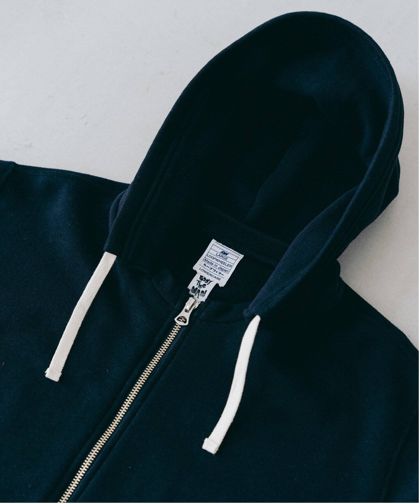 LOOPWHEELER for LOWERCASE × POGGYTHEMAN】別注 ジップフーディー  