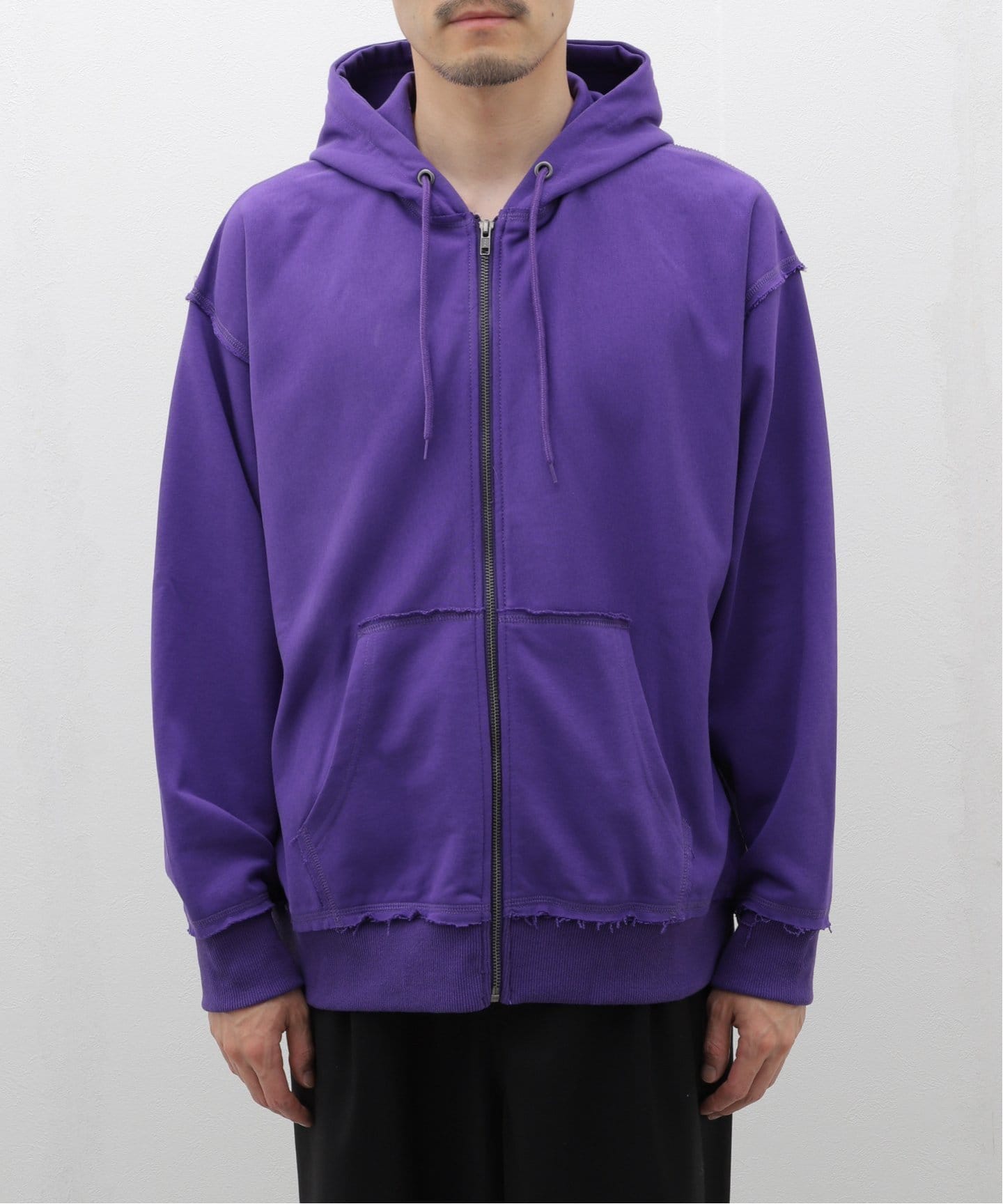 sports wear / スポーツウェア untrimmed ジップパーカー