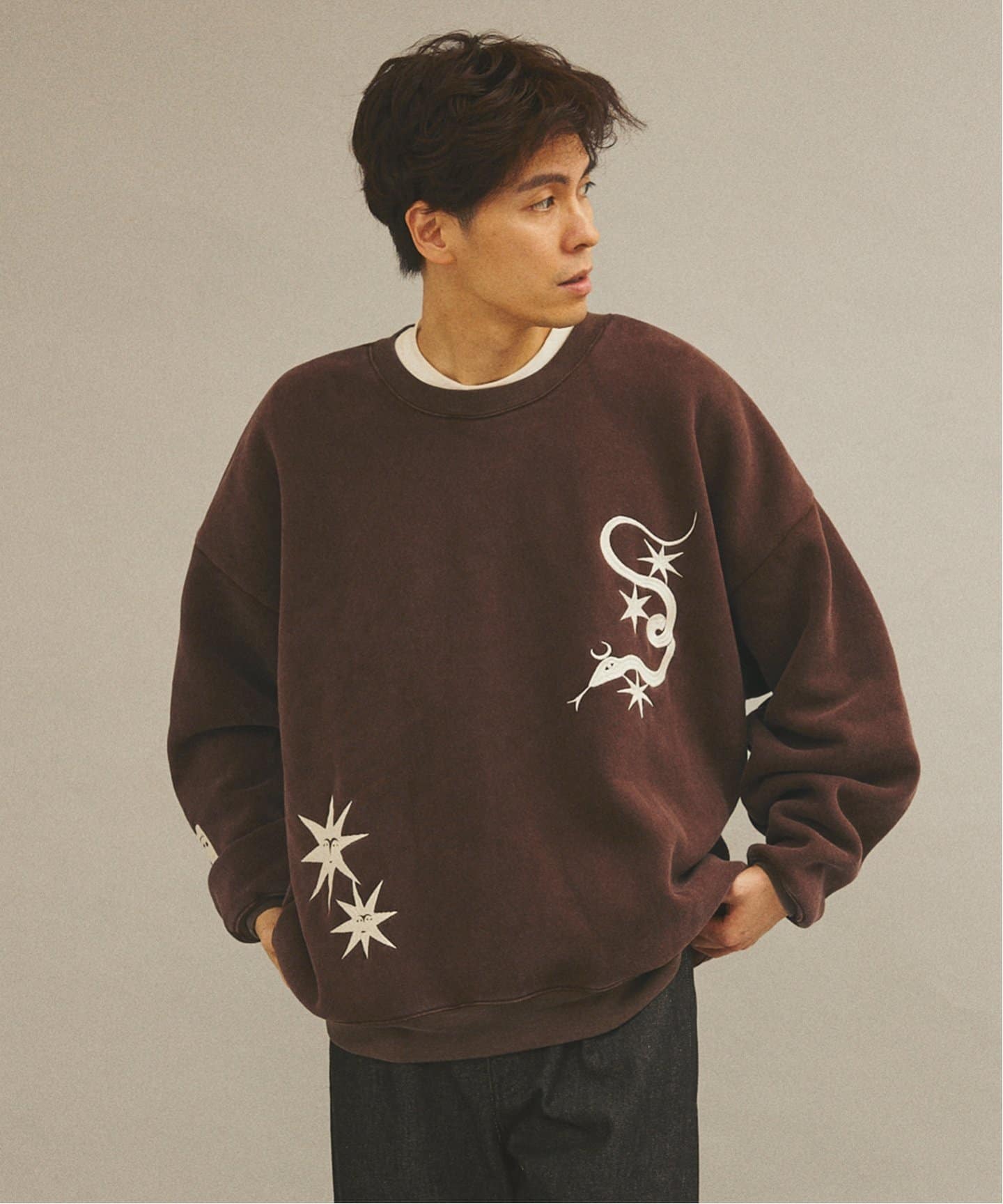 kolor ブラウン スウェット 1 Jim Kylam スウェット（スウェット）｜417 EDIFICE（フォーワンセブン