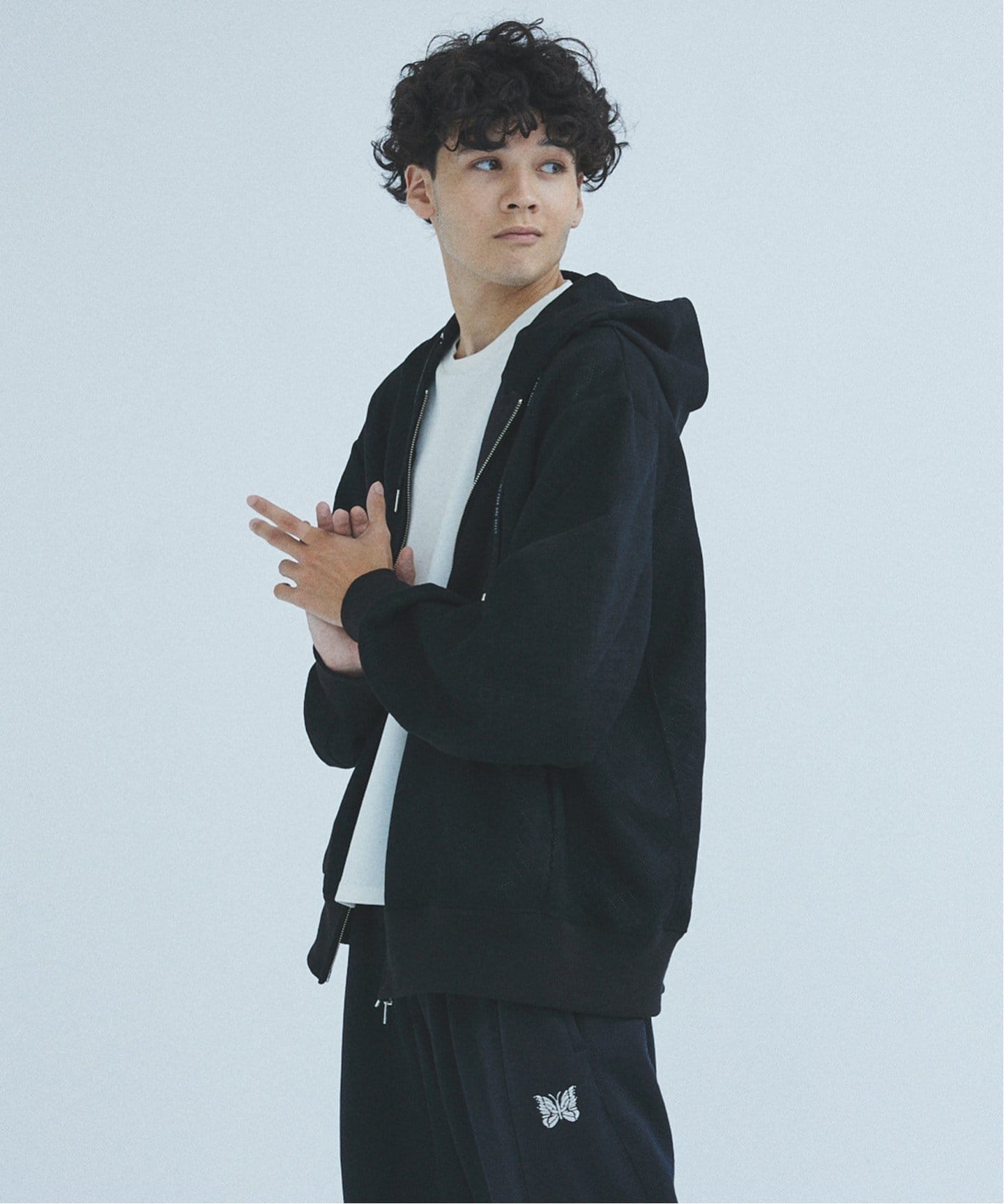 フェイクスエード エンボス ジップパーカー（パーカー）｜417 EDIFICE