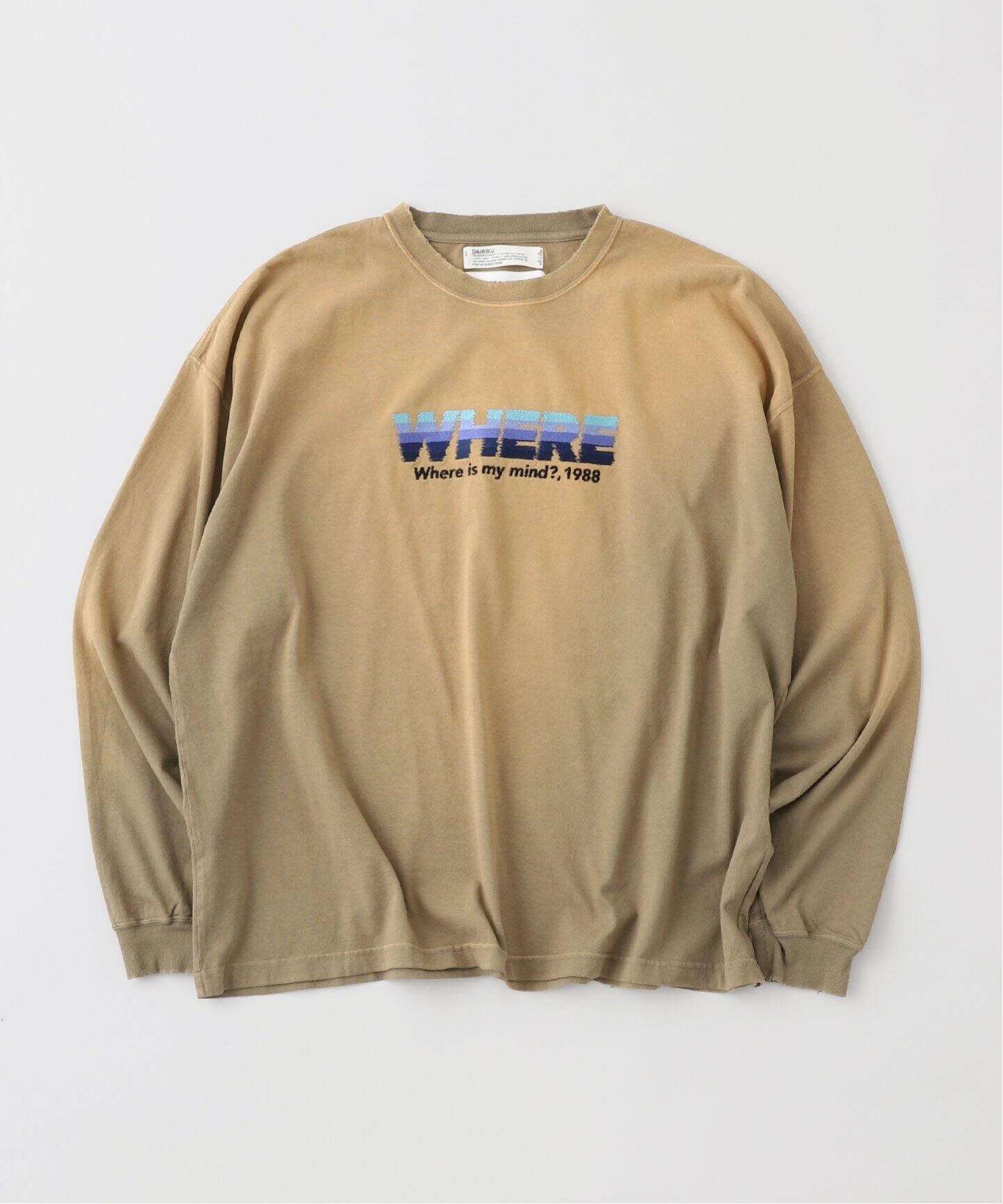 DAIRIKU / ダイリク WHERE Vintage Theme Tee C-15（Tシャツ 