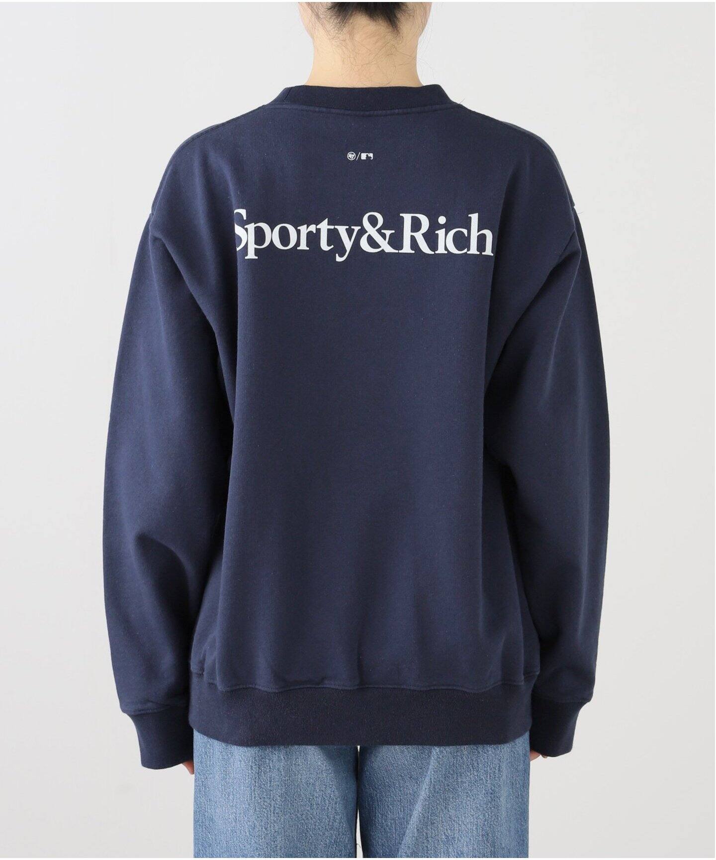 SPORTY&RICH / スポーティアンドリッチ】YANKEES SERIF CREWNECK 