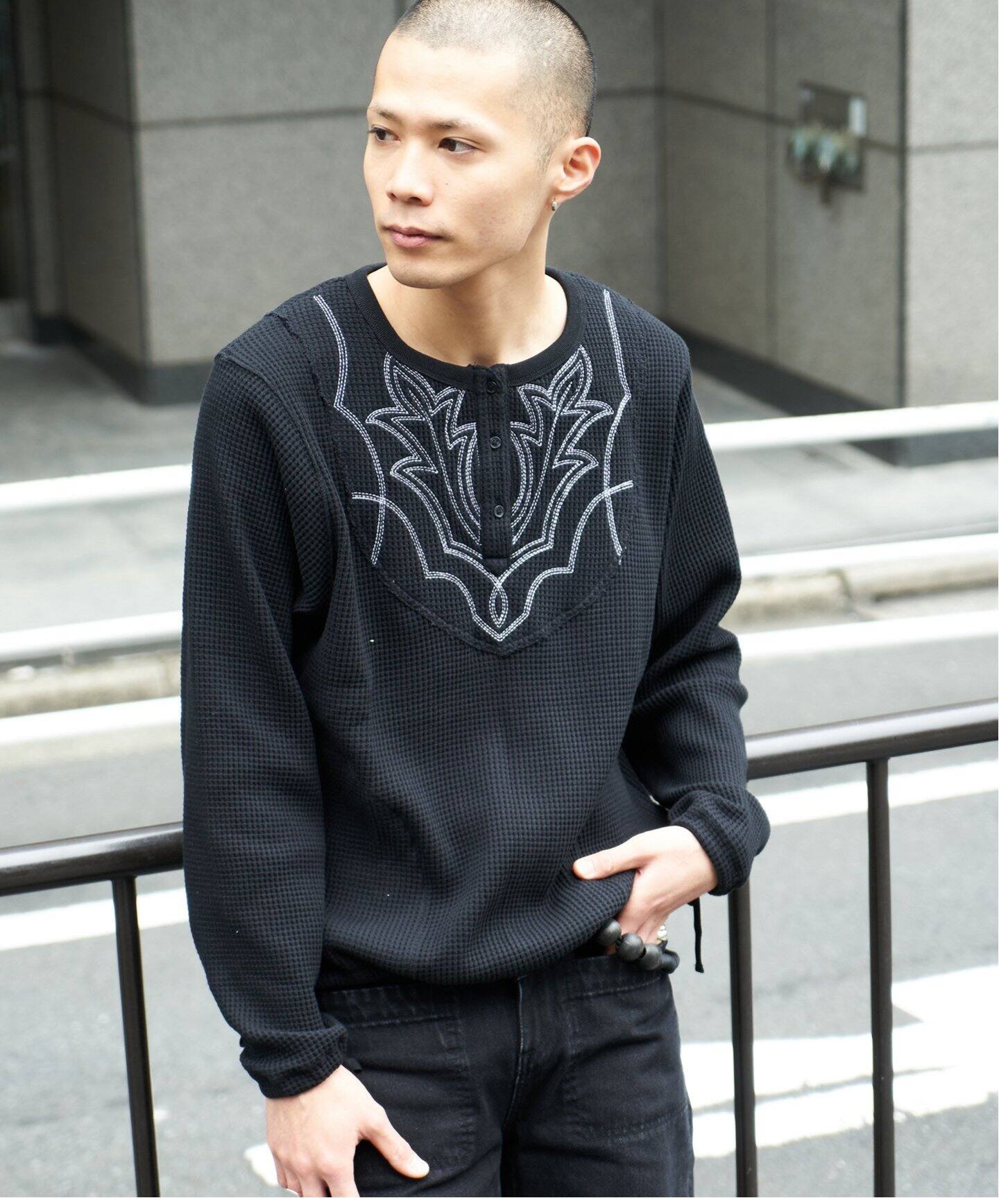 FAF / フェイク アス フラワーズ × Rafu / ラフ】サーマル ロンT（T 