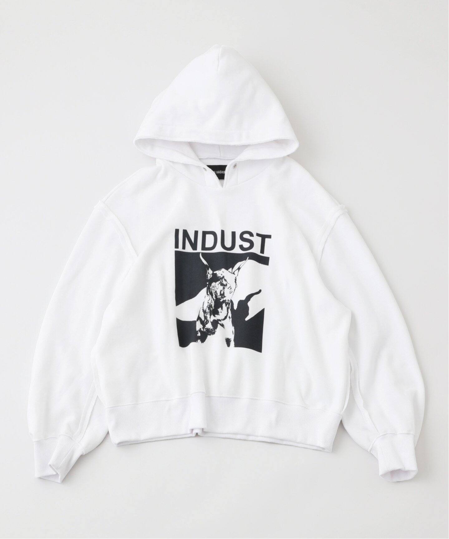 YUKI HASHIMOTO / ユウキハシモト】RAW EDGE CROPED HOODIE（パーカー 