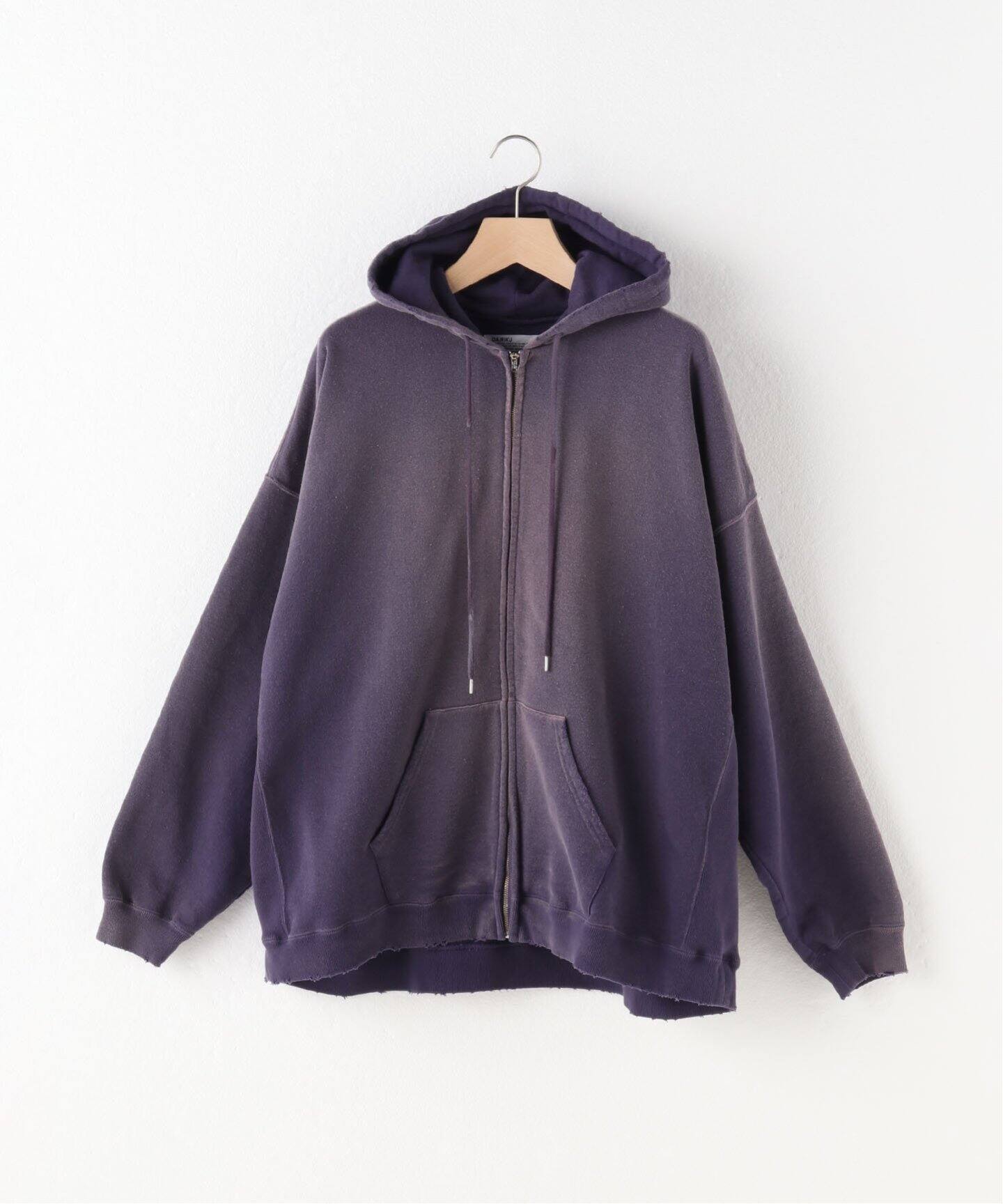 DAIRIKU / ダイリク】Sunburn Vintage Zip Up Hodie（パーカー 