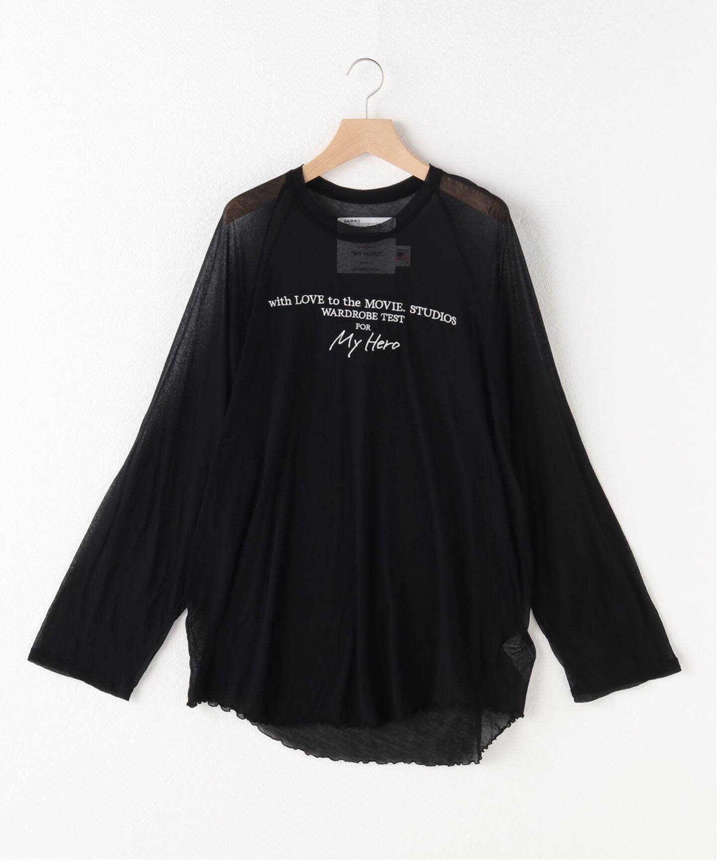 DAIRIKU / ダイリク】See-through Big Raglan Tee（Tシャツ 