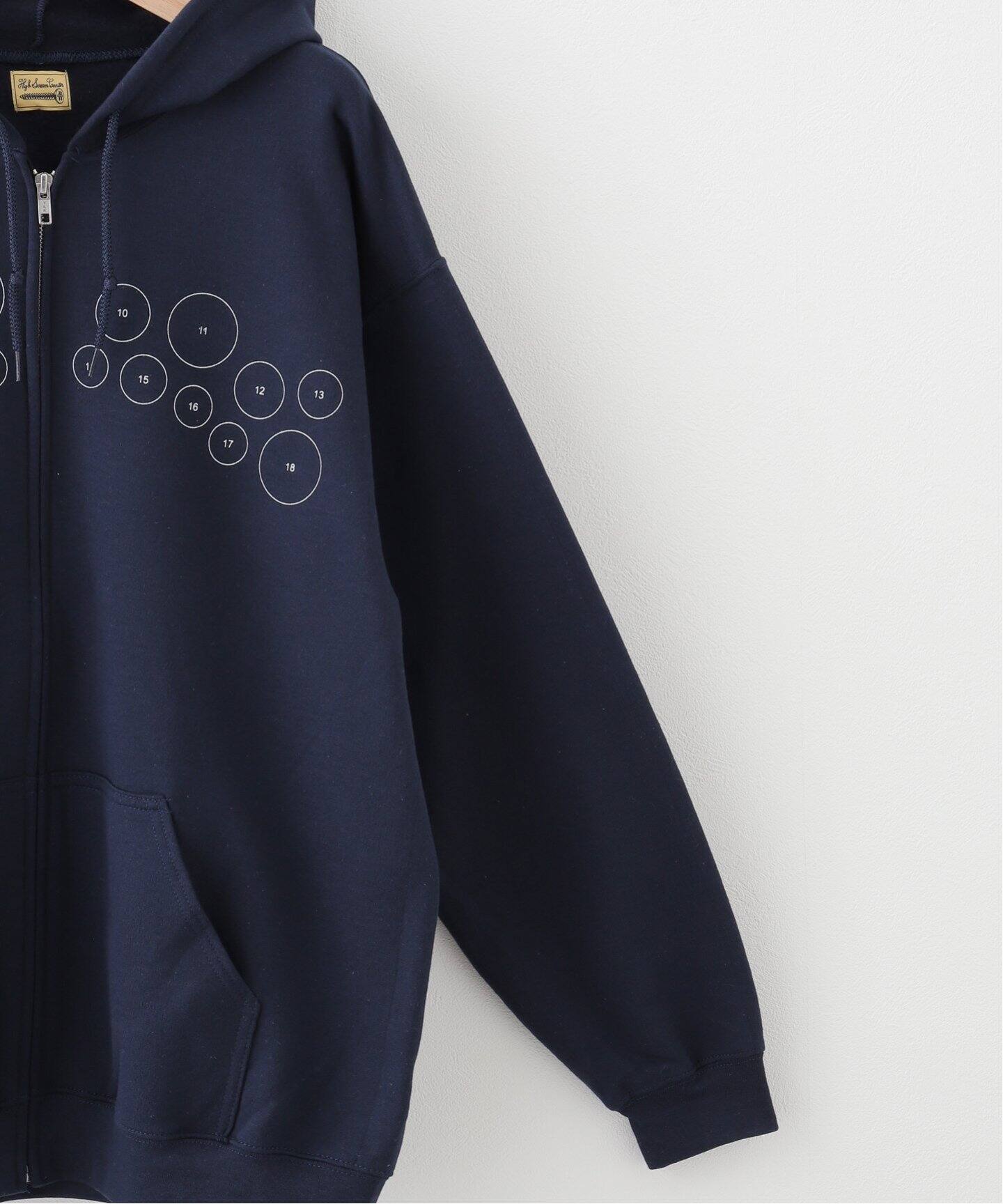 High Scream Center / ハイスクリームセンター】COLLEGE LOGO ZIP 