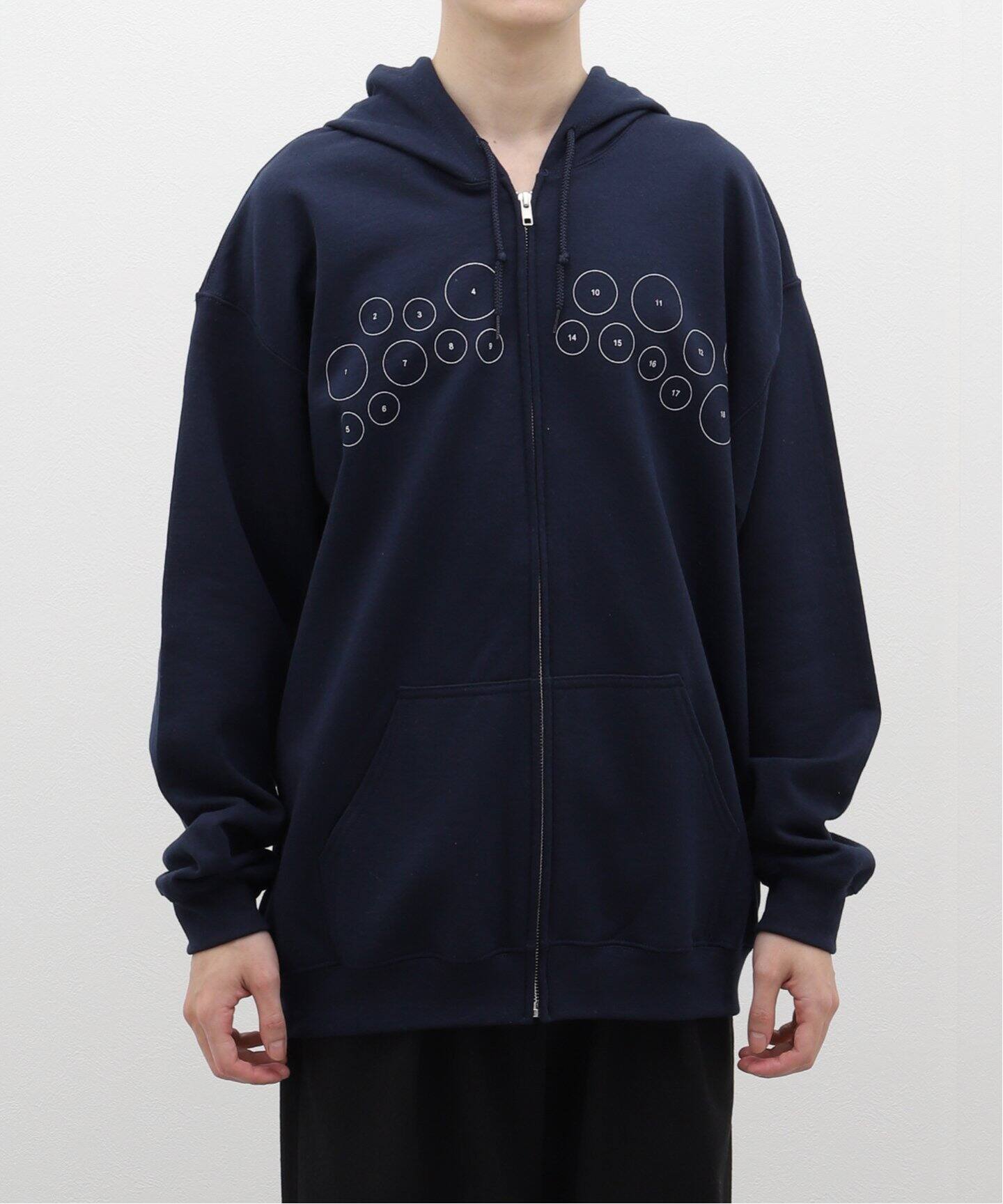 High Scream Center / ハイスクリームセンター】COLLEGE LOGO ZIP  