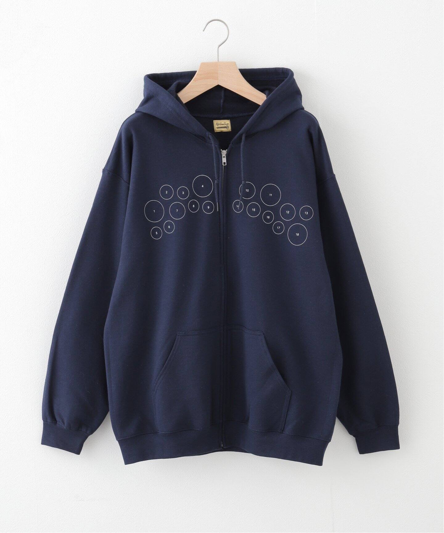 High Scream Center / ハイスクリームセンター】COLLEGE LOGO ZIP  