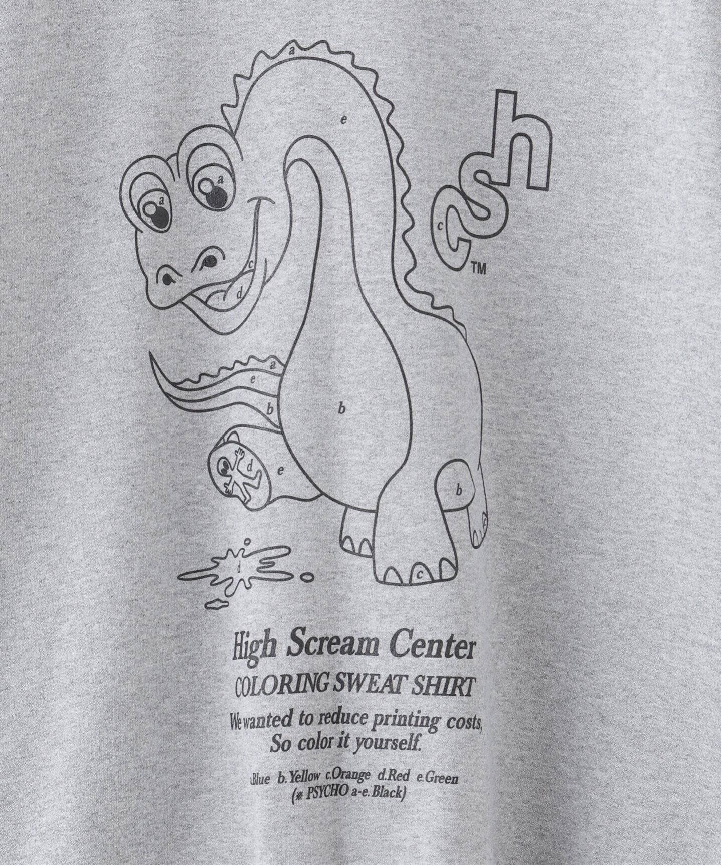 High Scream Center / ハイスクリームセンター】COLORING SWEAT