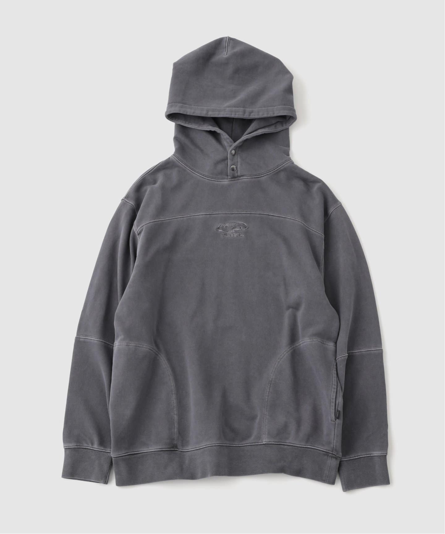 ★LMC★PIGMENT DYED OVAL GLOBE HOODIE PIGMENT DYED OVAL GLOBE HOODIE black - LMC | 엘엠씨