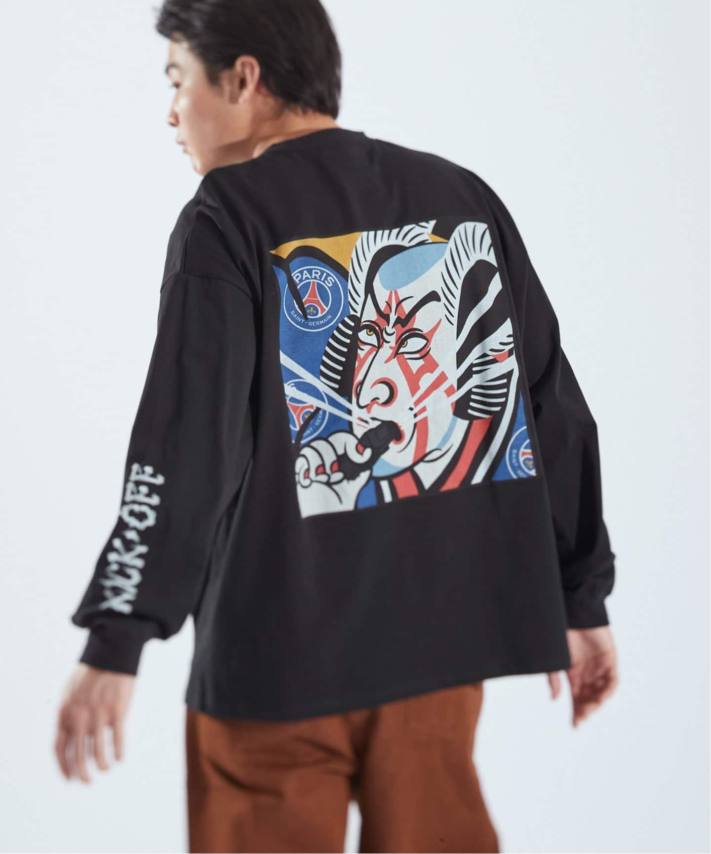 NAO YOSHIHARA * PSG】 KABUKI Long sleeve T-shirt（Tシャツ