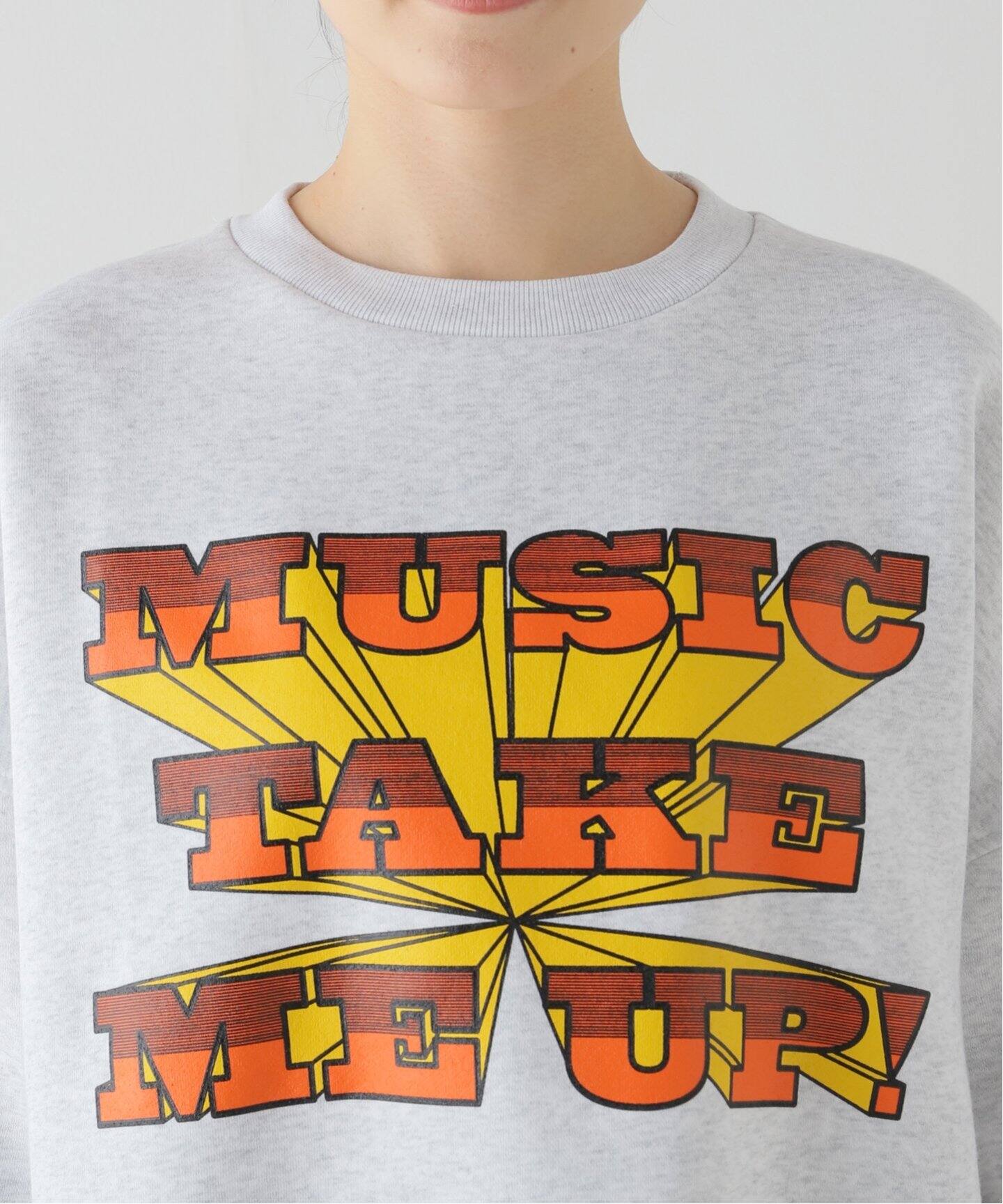 ISNESS MUSIC/イズネス ミュージック】MUSIC TAKE ME UP SWEATSHIRT 