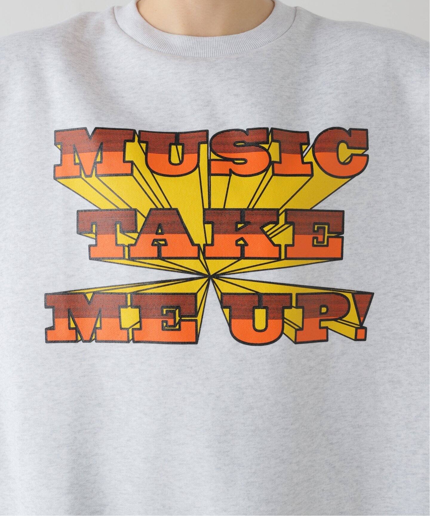 ISNESS MUSIC/イズネス ミュージック】MUSIC TAKE ME UP SWEATSHIRT 