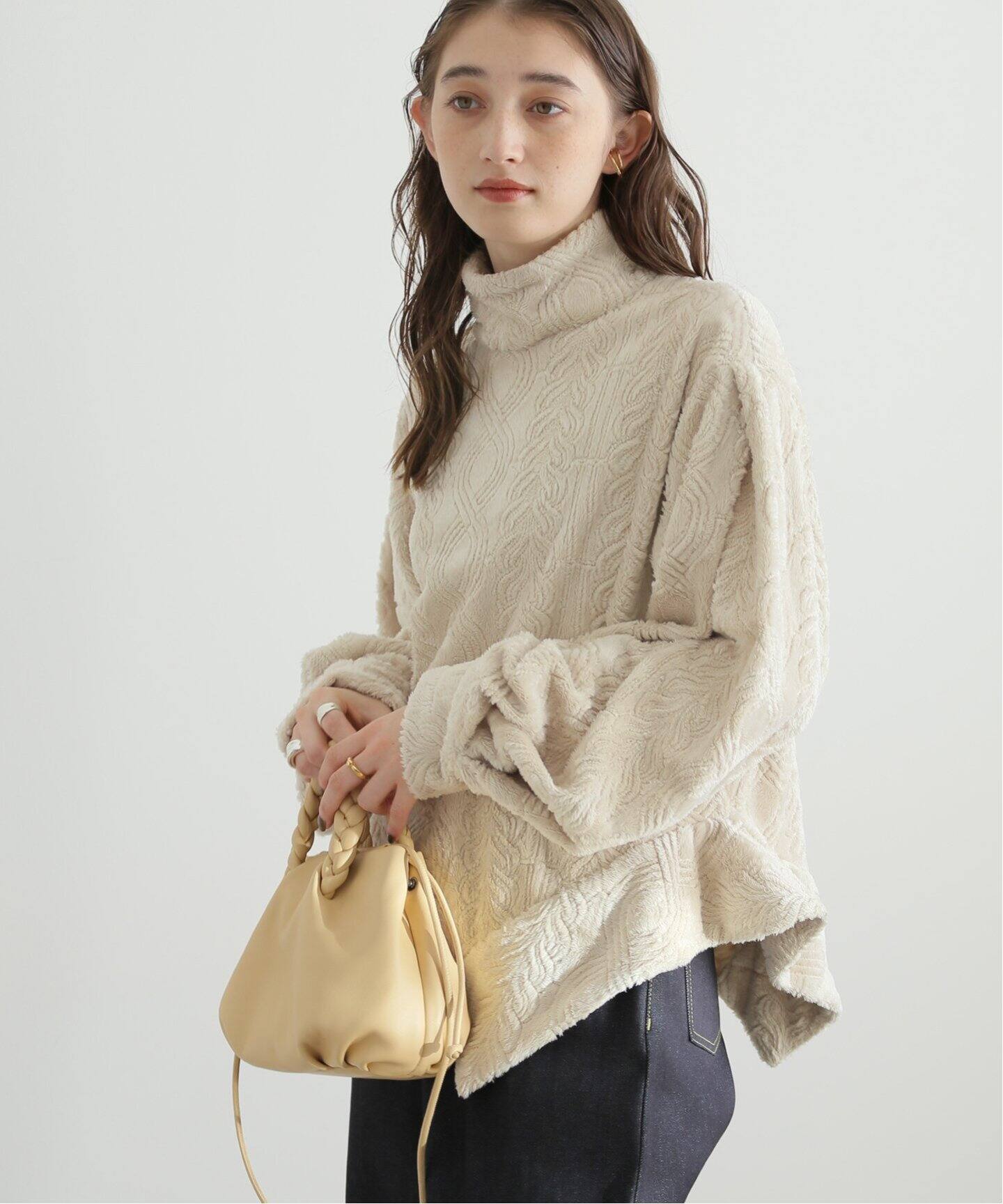 FUMIE TANAKA(フミエタナカ)】fisher fur p/o：カットソー（Tシャツ 