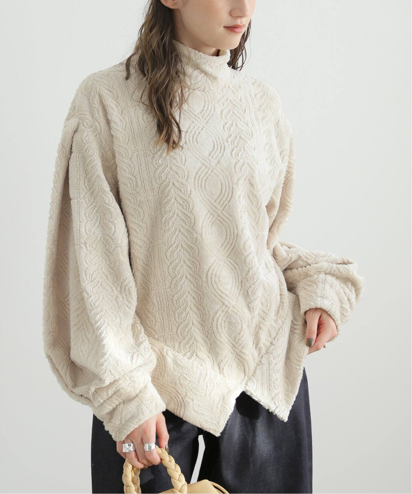 FUMIE TANAKA(フミエタナカ)】fisher fur p/o：カットソー（Tシャツ  