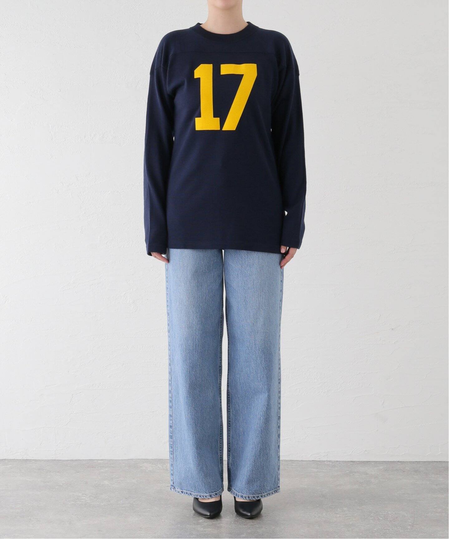 INSCRIRE /アンスクリア】Football Tee：カットソー（Tシャツ 