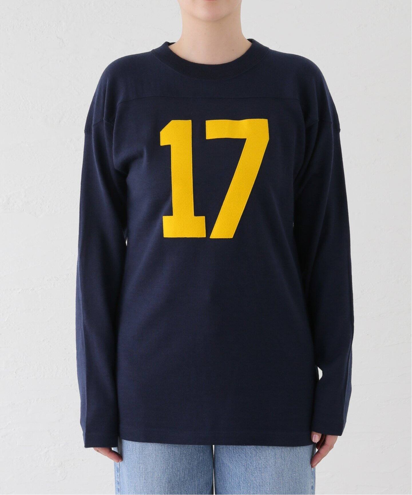INSCRIRE /アンスクリア】Football Tee：カットソー（Tシャツ 