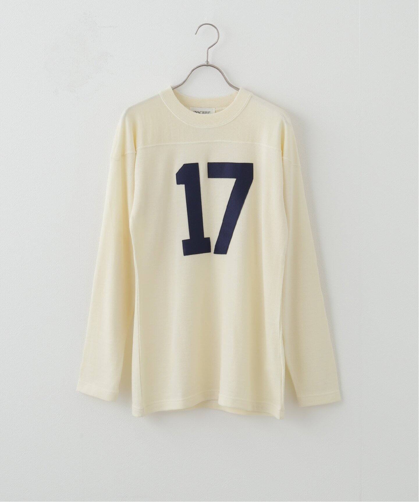INSCRIRE /アンスクリア】Football Tee：カットソー（Tシャツ 