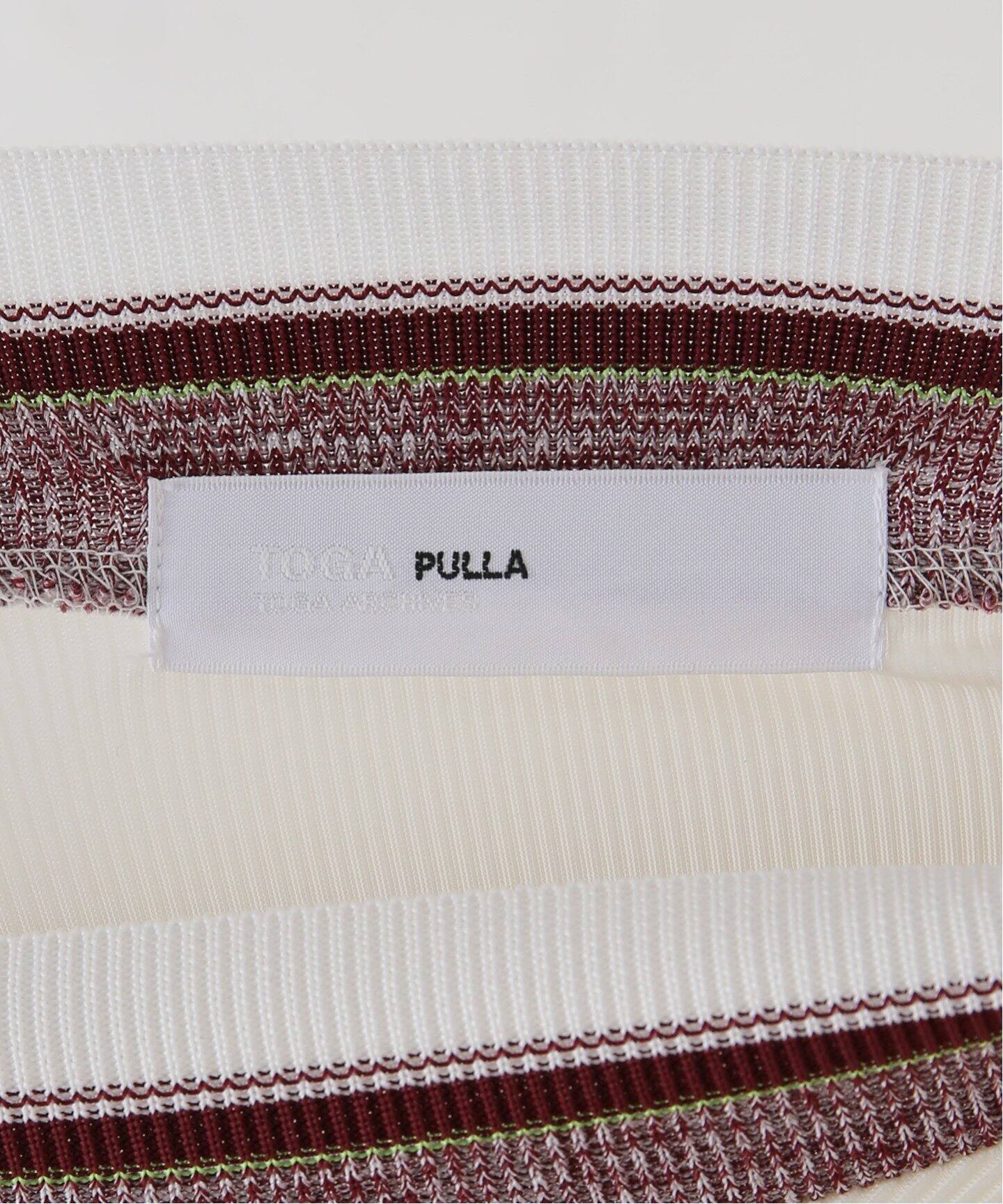 TOGA PULLA/トーガプルラ】Code pique jersey top：カットソー