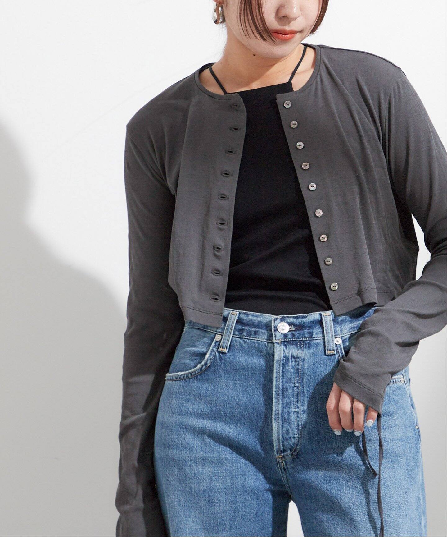 「journal standard L'essage」 カーディガン - グレー レディース スウェット カーディガン（カーディガン）｜JOURNAL STANDARD L