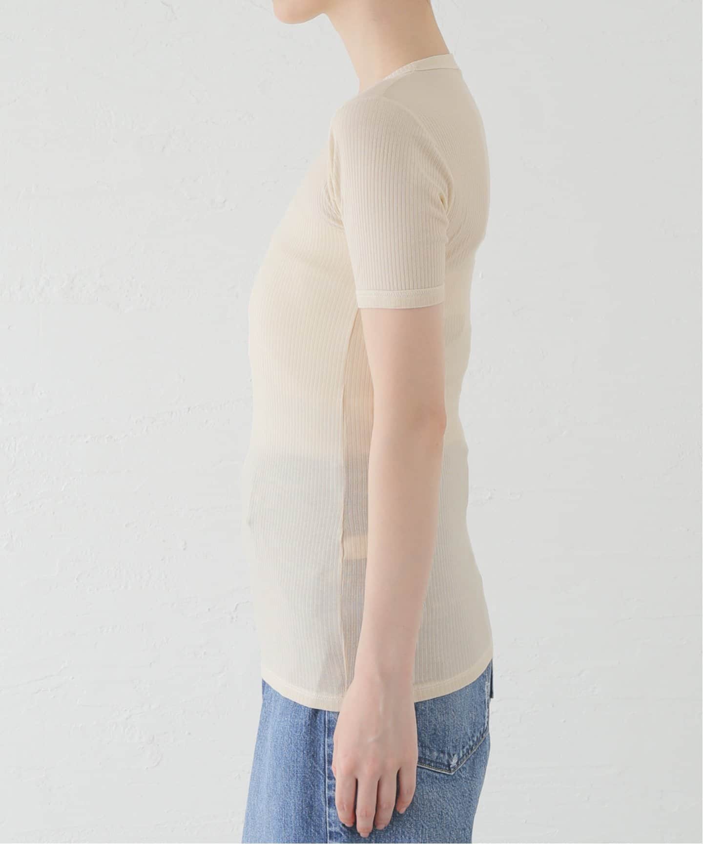 ベースレンジ　baserange ホワイト ラインデザイン Tシャツ Baserange ベースレンジ TEE SHIRT Tシャツ TEEシャツ