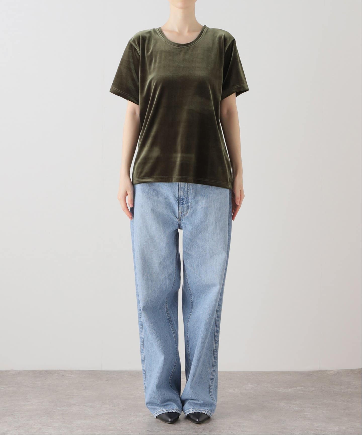 SIMONE WILD/シモーネ ワイルド】VELVET T-SHIRTS：Tシャツ（T